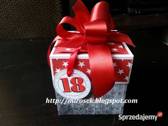 Exploding box kartka pudełko na 18 Urodziny Łódź