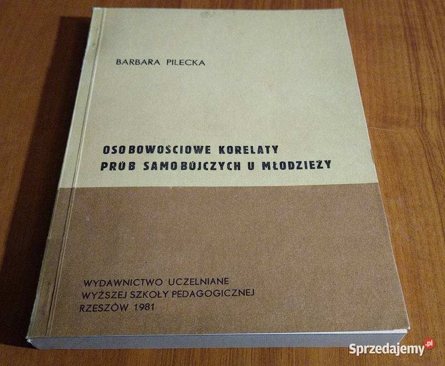 Osobowościowe korelaty prób samobójczych u sprzedam