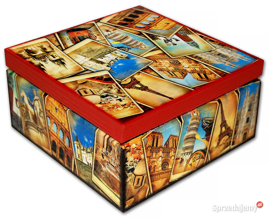 SZKATUŁKA pudełko drewniane TRAVEL PHOTOS Bydgoszcz