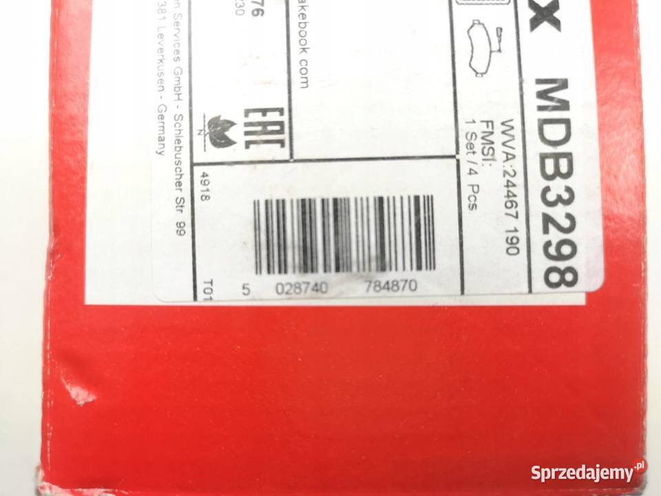 MINTEX KLOCKI HAMULCOWE PRZÓD FIAT DUCATO 0614