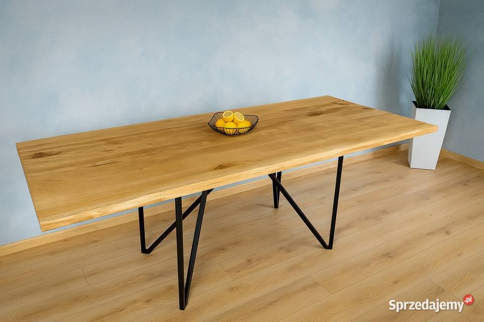 Stół Dębowy LOFT 100 Lite Drewno DĄB Rozkładany Stoły Łódź