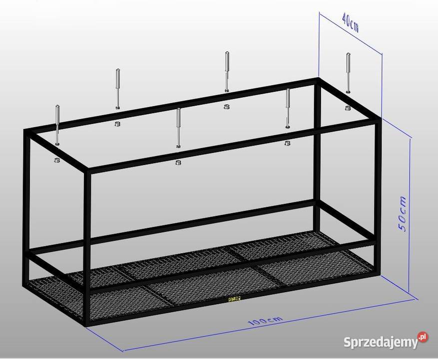 Szafka półka wyspowa sufitowa stelaż wyspa 40cm Jeżowe