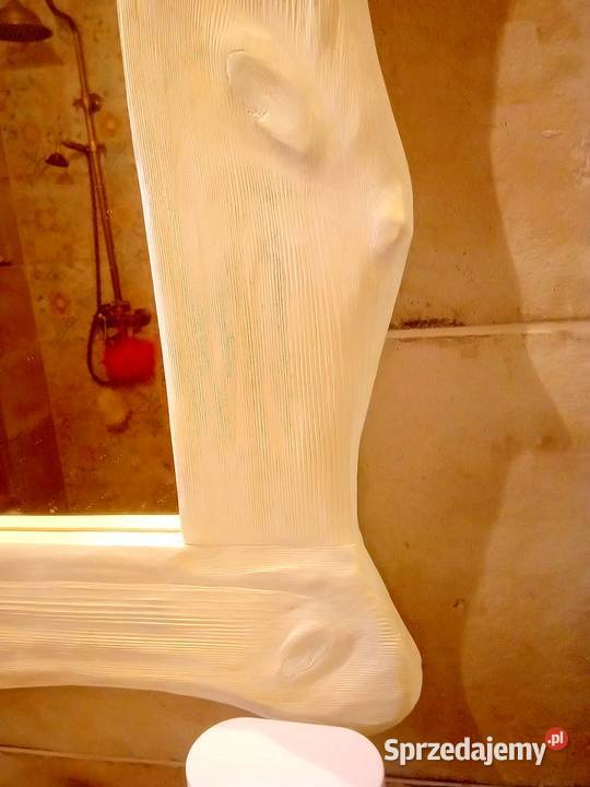 Lustro drewniane wieszak vintage rustykalny loft Radków