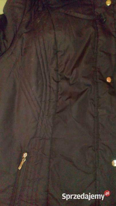 Duży pśłaszcz damski z kapturem ocieplany Zimowa  Moda i Styl Warszawa