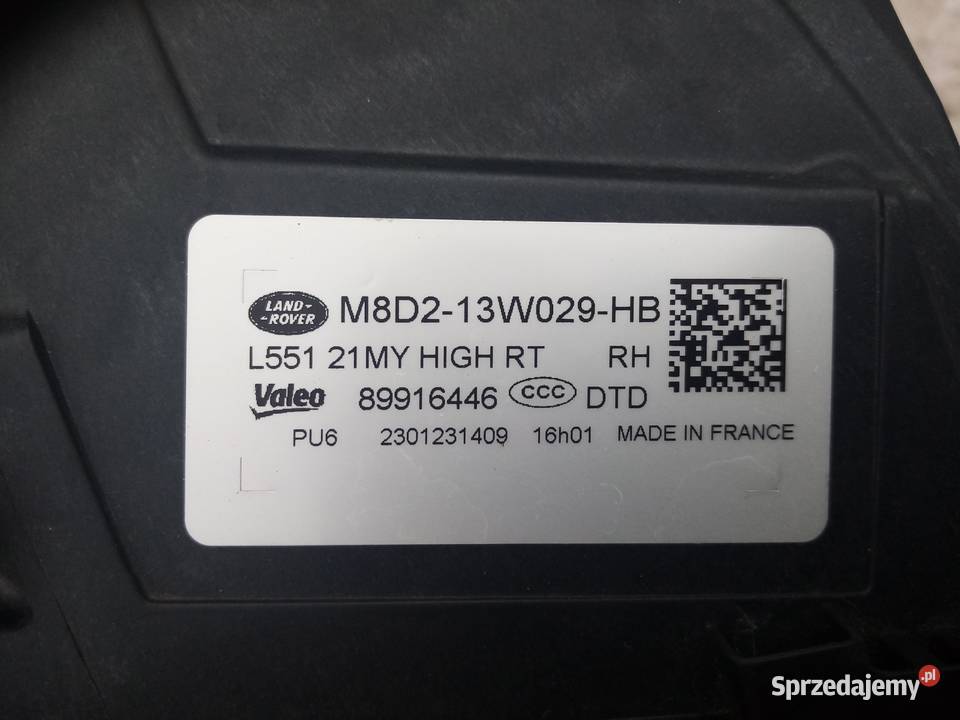 RANGE ROVER Evoque L55121MY 89916446