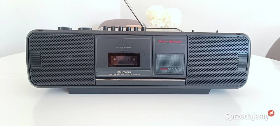 Radiomagnetofon Boombox HITACHI TRK 640 E z wielkopolskie Leszno