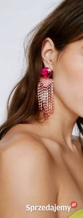ASOSSługie różowe Bogato zdobione kolczyki Kraków
