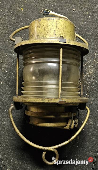 Lampa okręgowa Fomar 1982 mosiężna pomorskie Gdynia