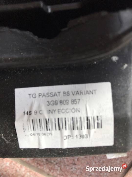 Wlew paliwa Passat B8 kombi 3G9 osobowe Kozy