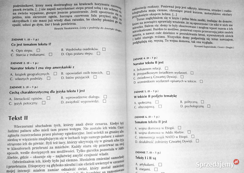 Testy gimnazjalisty Egzamin humanistyczny Chełm