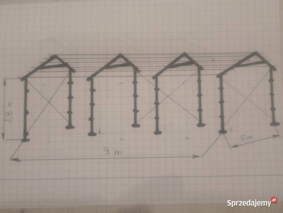 Garaż Konstrukcja Stalowa Wiata Rolnicza Magazyn Kamień
