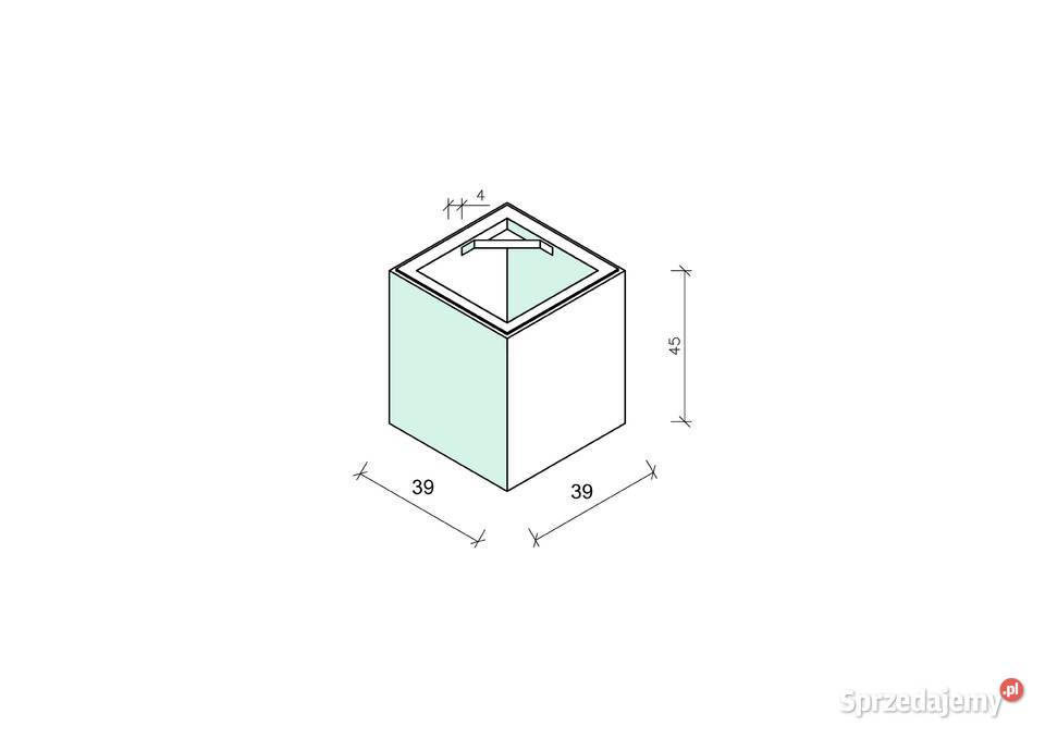 Kosz betonowy 30 l z wkładem z popielnicą Koszalin sprzedam