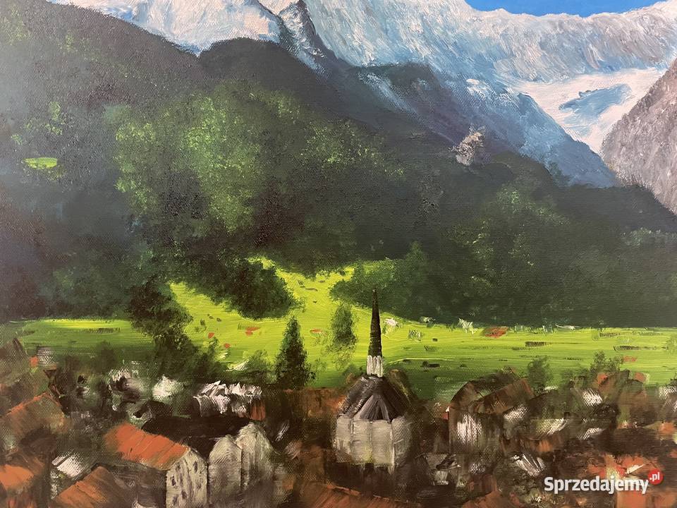 Obraz olejny Alpy Zugspitze Gliwice