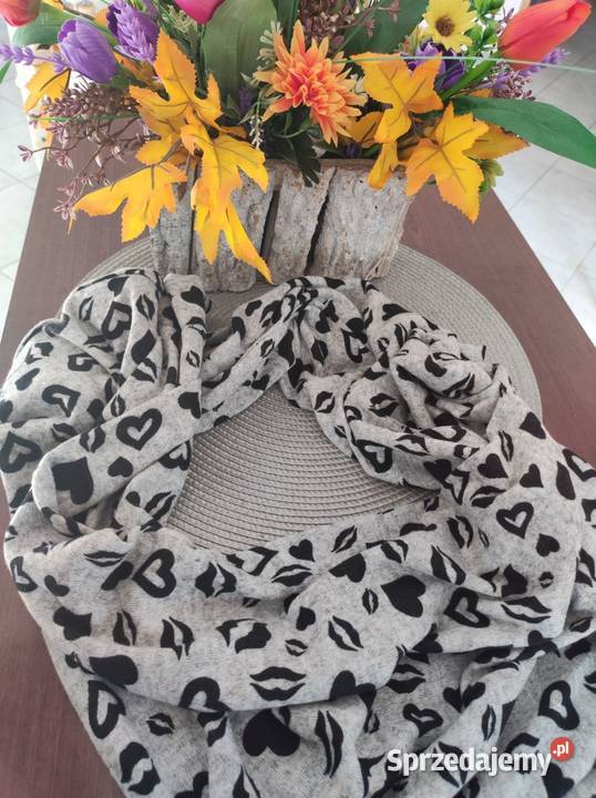 szal komin dzianina apaszka szalik usta Galanteria i dodatki Kielce