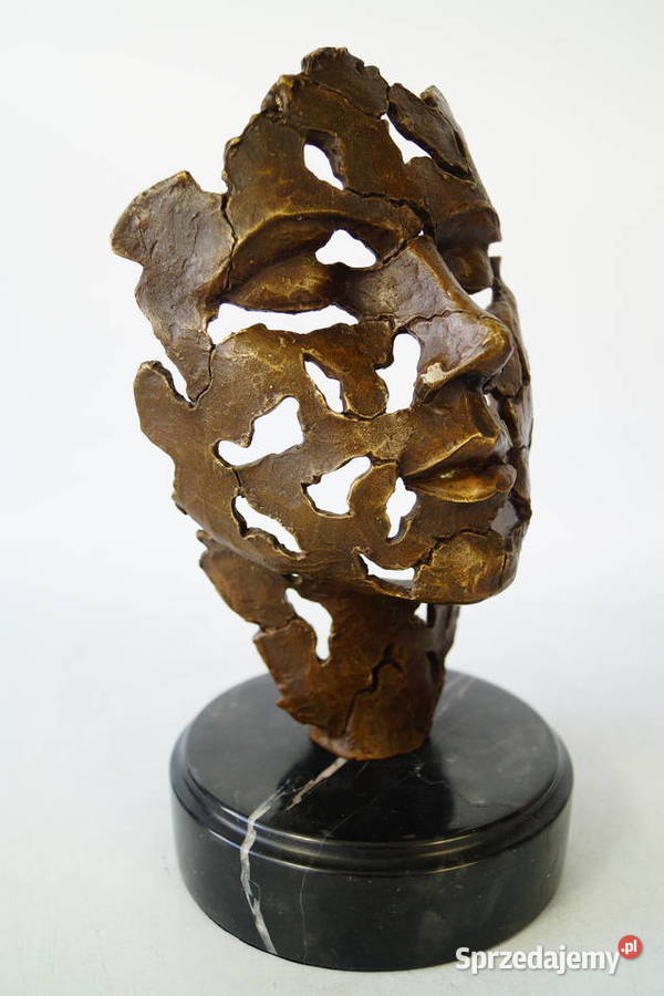 TWARZ figura z brązu rzeźba modernistyczna brąz Gizałki sprzedam
