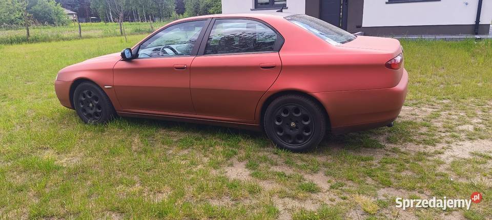 Alfa 166 manual 6 biegów 2004 24 JTD 150 10v czerwony Łańcut