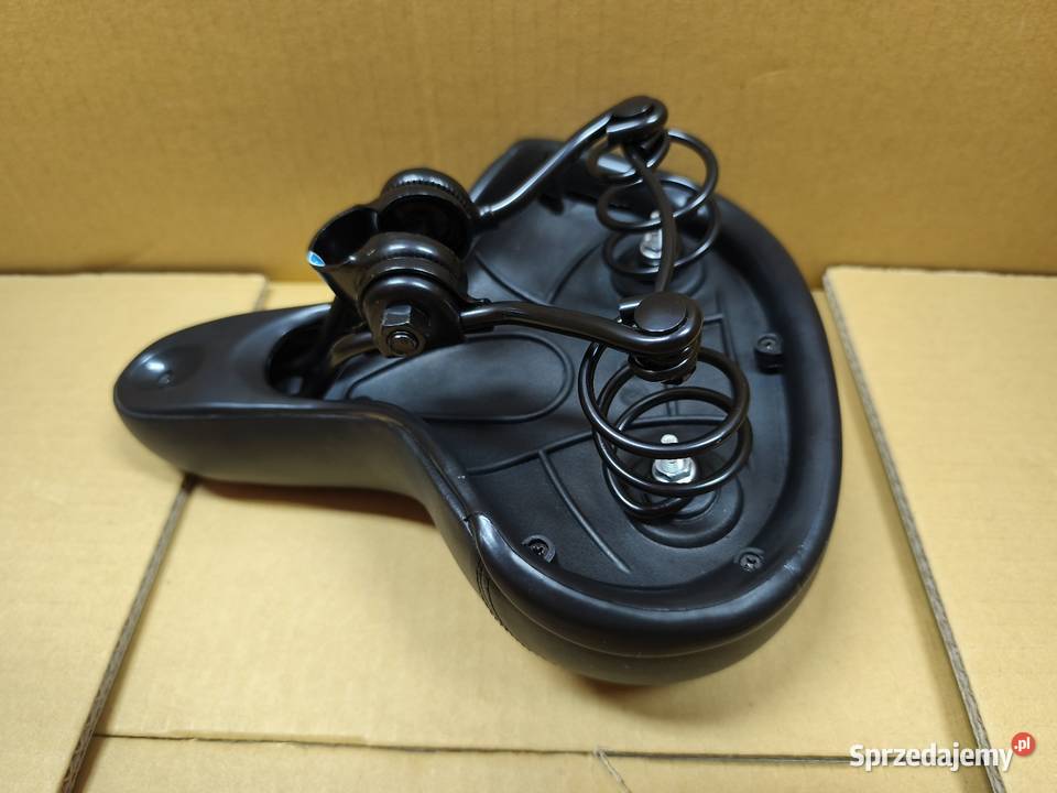 Siodło rowerowe GEL żelowe czarne wygodne Dębica