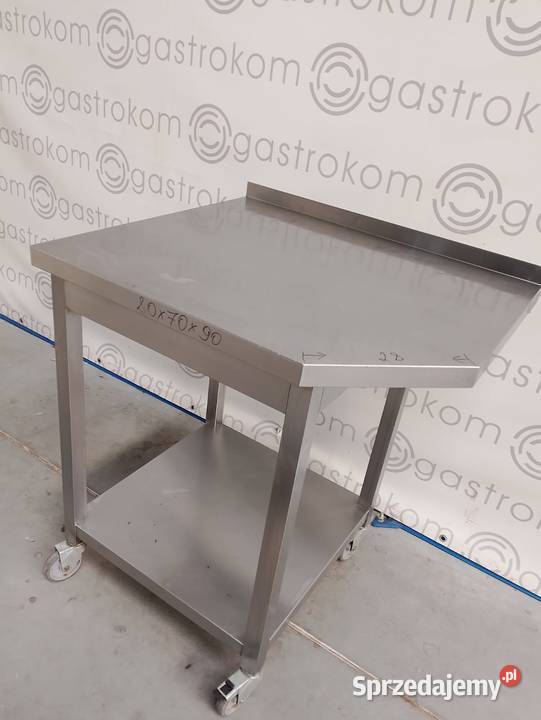 STÓŁ Z PÓŁKĄ JEZDNY  80X70X90 ŚCIĘTY NAROŻNIK Wrocław