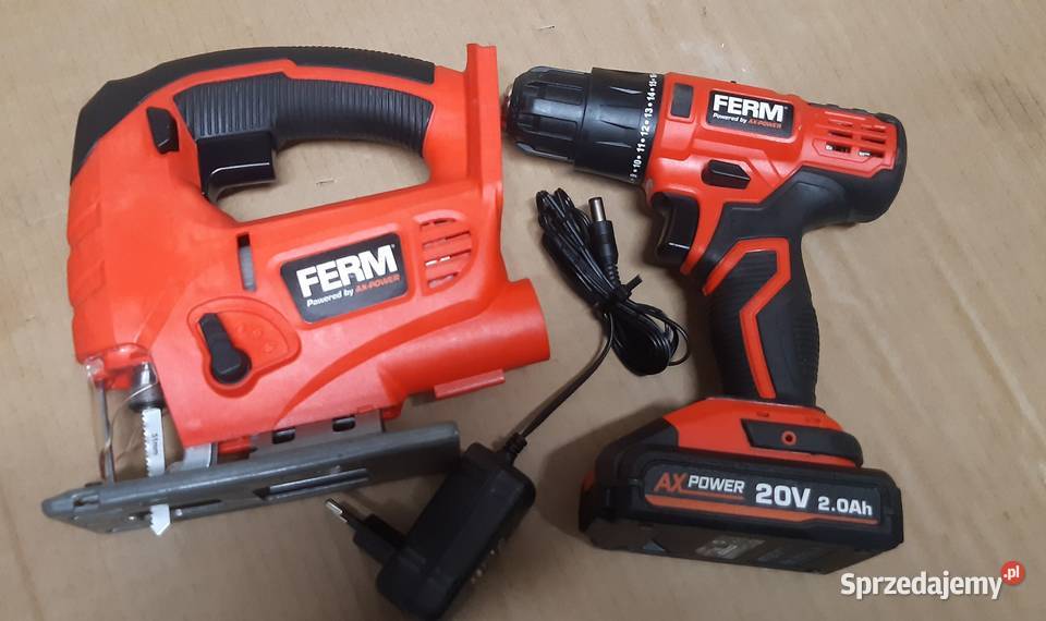 Wkrętarka wyrzynarka Ferm 20v ładowarka bateria Jarosław