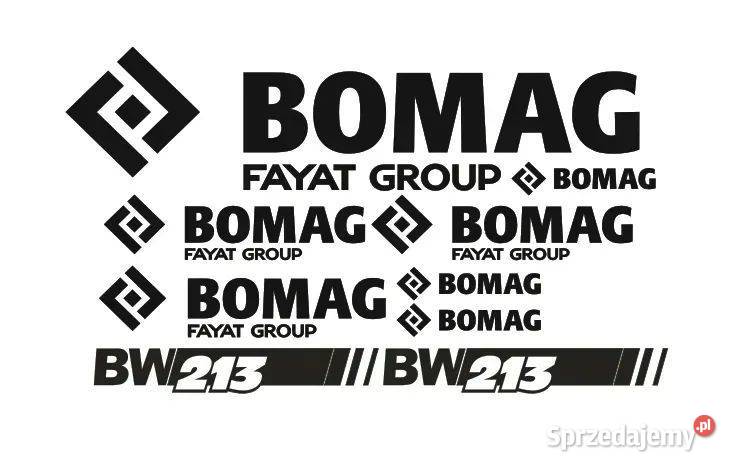 Naklejki oklejenie BOMAG BW213 Zamiennik Janików