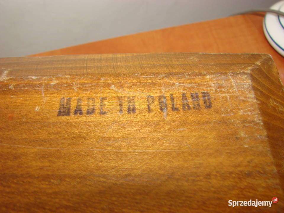 drewniane pudełko kaseta PRL Pruszcz Gdański sprzedam