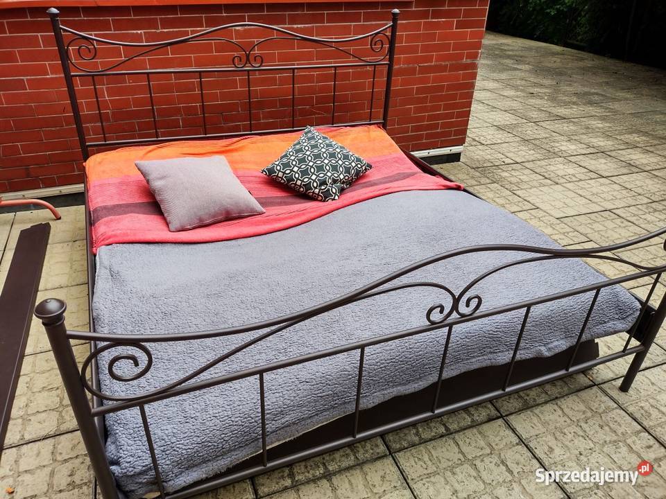 stylowe łóżko materac O K A Z J A Wrocław