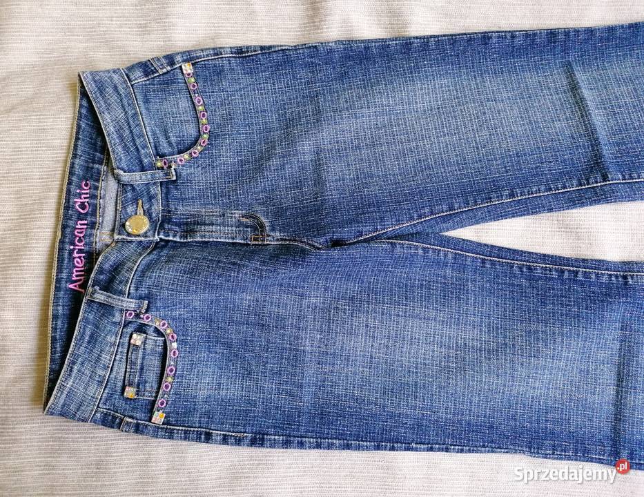 DAMSKIE SPODNIE JEANSOWE AMERICAN CHIC R29 Spodnie Łódź