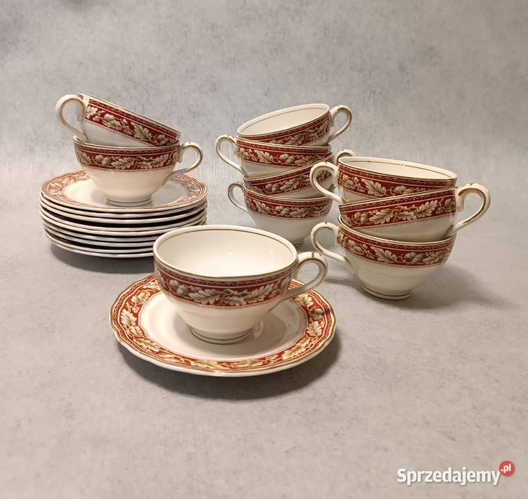 ROYAL PETAL MARLBOROUGH Grindley Serwis kawowo Porcelana i szkło Dobrzany