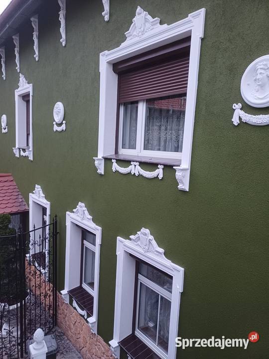 Detale elewacyjne grys marmurowy kartusz