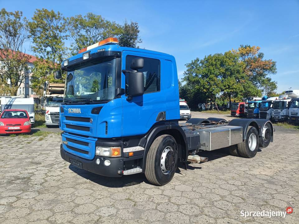 SCANIA P400 6x2 RAMA DO ZABUDOWY POD BECZKĘ 11115kg śląskie Częstochowa
