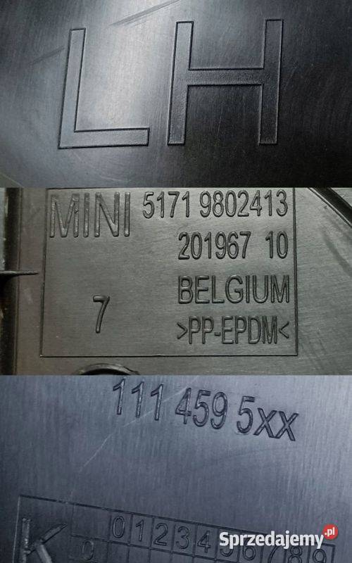 MINI COOPER F56 BEV NADKOLE LEWY PRZÓD Pleszew sprzedam