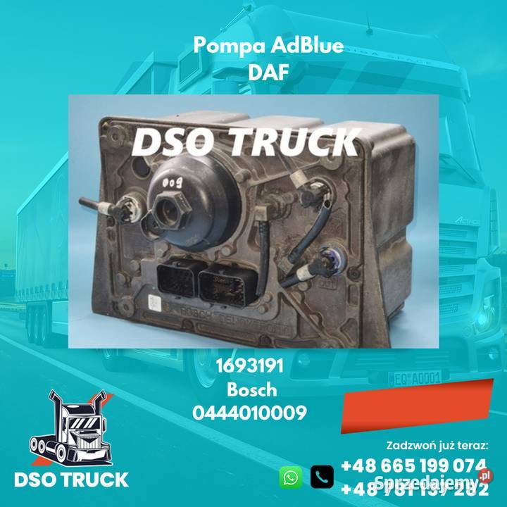 1693191 Bosch 0444010009 Pompa adblue Modul DAF Zawichost
