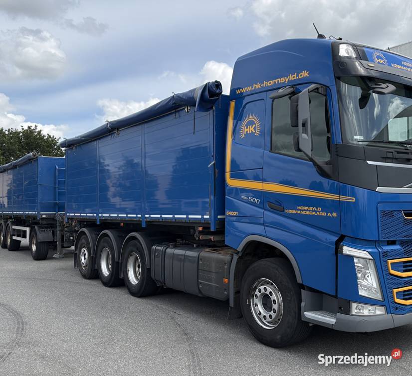 Zestaw wywrotka do zboza z przyczepa Volvo automatyczna Warszawa sprzedam
