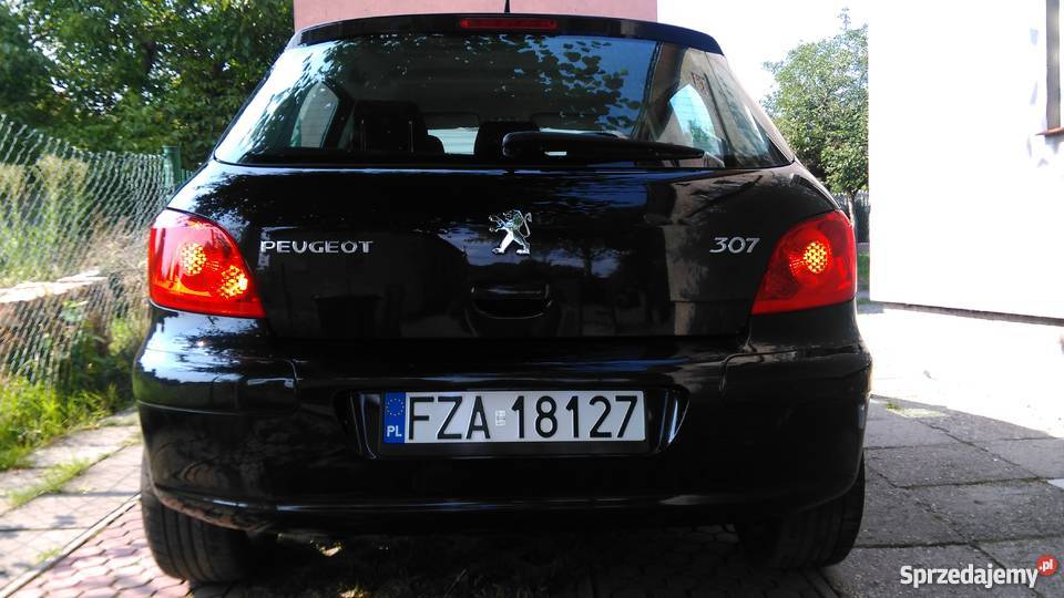 Czarny PEUGEOT 307 II 16 16V Pb 2006 HB 5 drzwi 307 lubuskie Żary