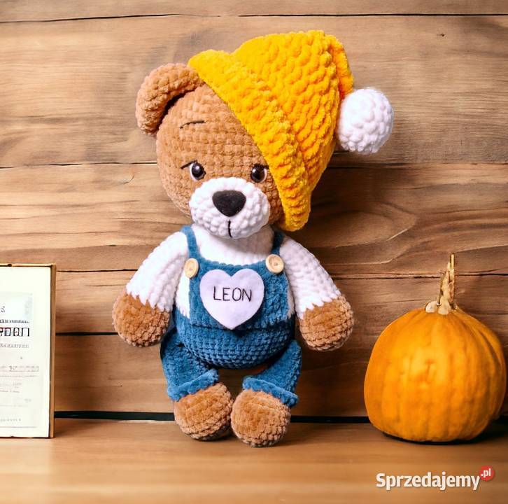 Miś pluszowy personalizowany z czapką Maskotki Toruń