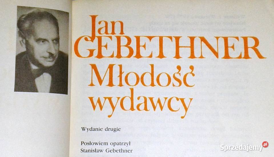 Młodość wydawcy Jan Gebethner Chełm
