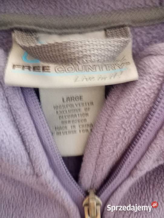 Bluza damska polarowa z kapturem szary/srebrny Białystok