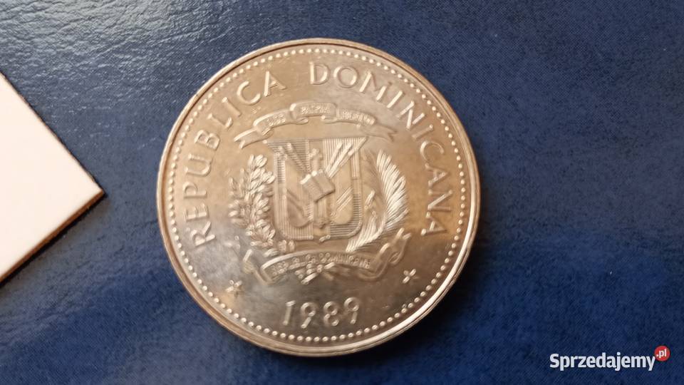 Stare monety 12 peso 1989 Dominikana Lesko