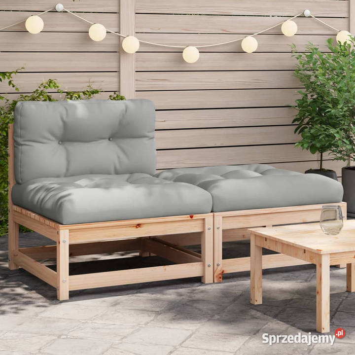Ogrodowa sofa bez podłokietników z poduszkami i Warszawa sprzedam