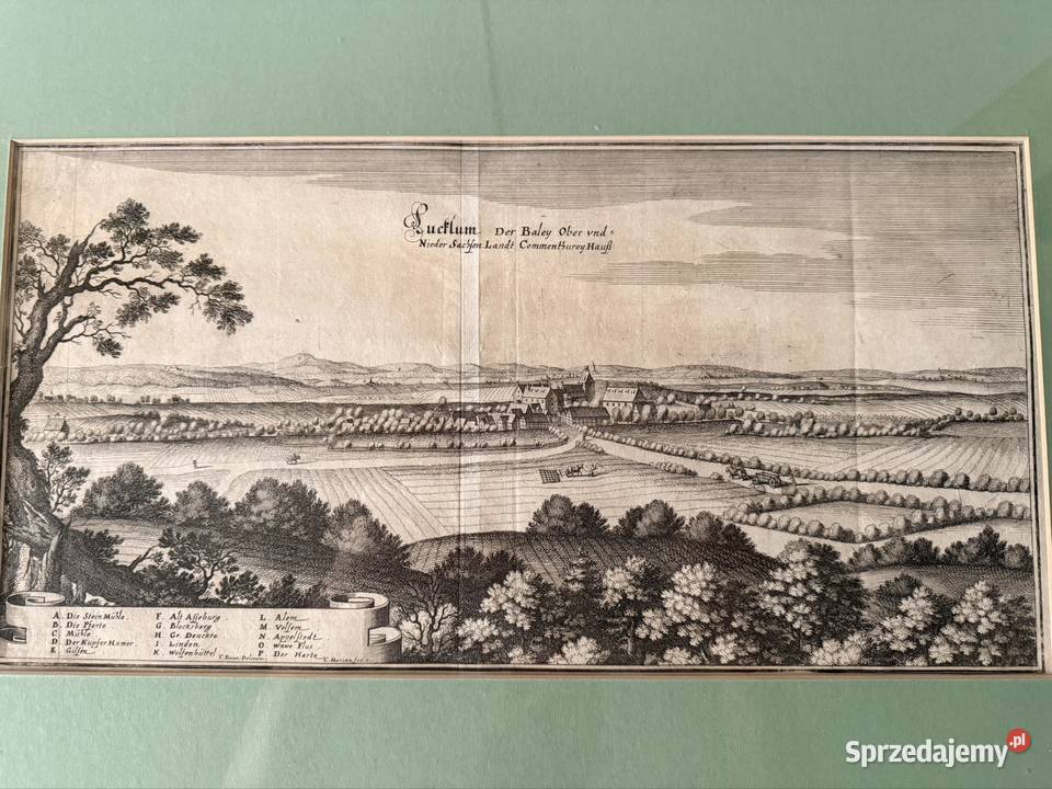 Antyczny Miedzioryt 1653 XVII Wiek Oryginał Czerwionka-Leszczyny sprzedam