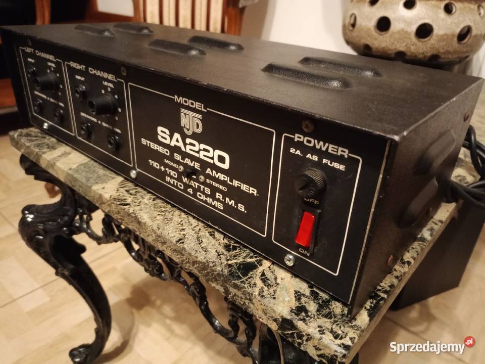 Zabytkowy Wzmacniacz NJD SA220 4 Ohm Vintage Drawski Młyn