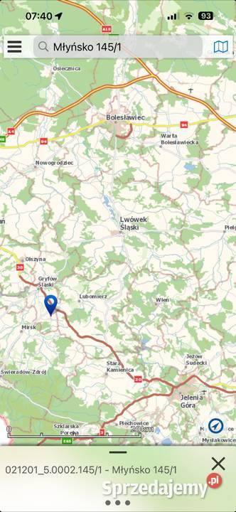 Działka budowlana w górach dolnośląskie Młyńsko