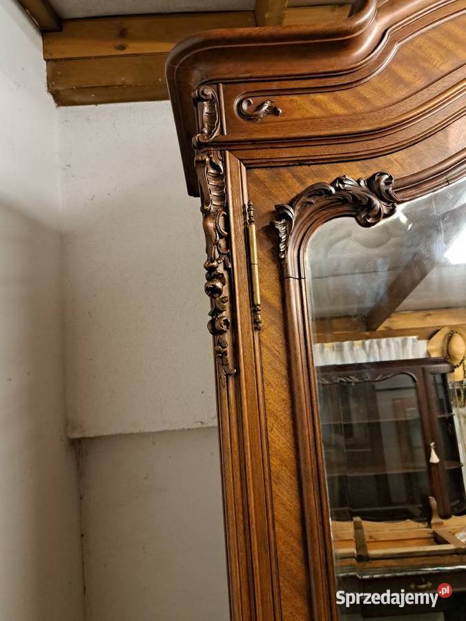 Piękna 2drzwiowa szafa Ludwik Filip z lustrami zachodniopomorskie Myślibórz