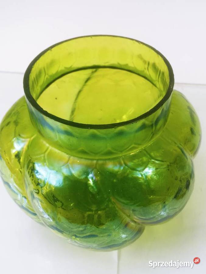 Loetz Wazon Szkło Lotz Plaster Miodu lubuskie Nowa Sól