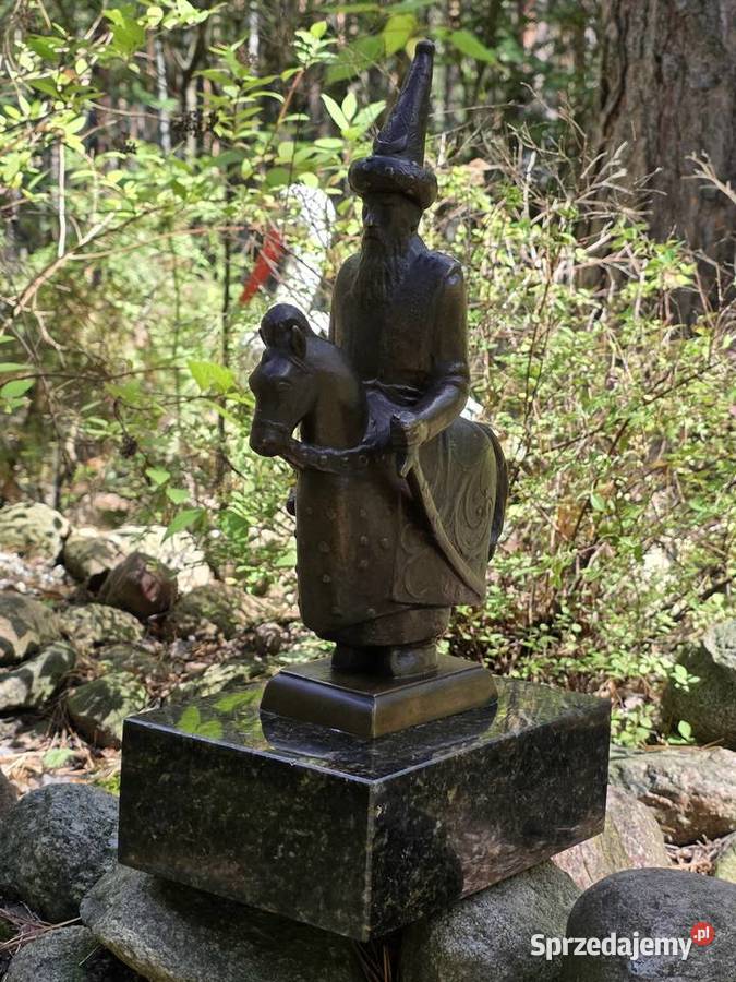 Duża Rzeźba z Brązu LAJKONIK 41 Sygnatura mazowieckie