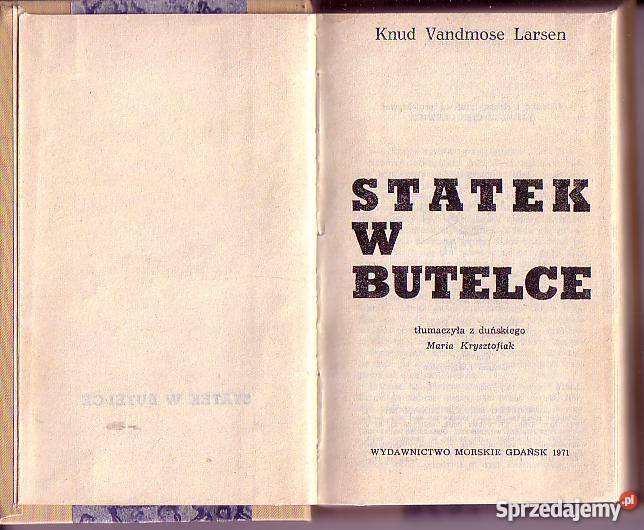 6022 STATEK W BUTELCE KNUD VANDMOSE LARSEN małopolskie Czyrna