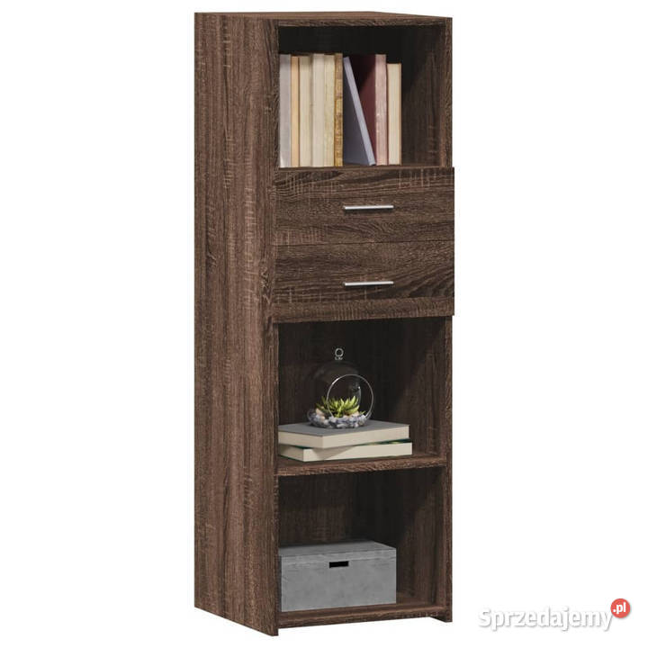 Wysoka szafka brązowy dąb 40x425x124 WM846165
