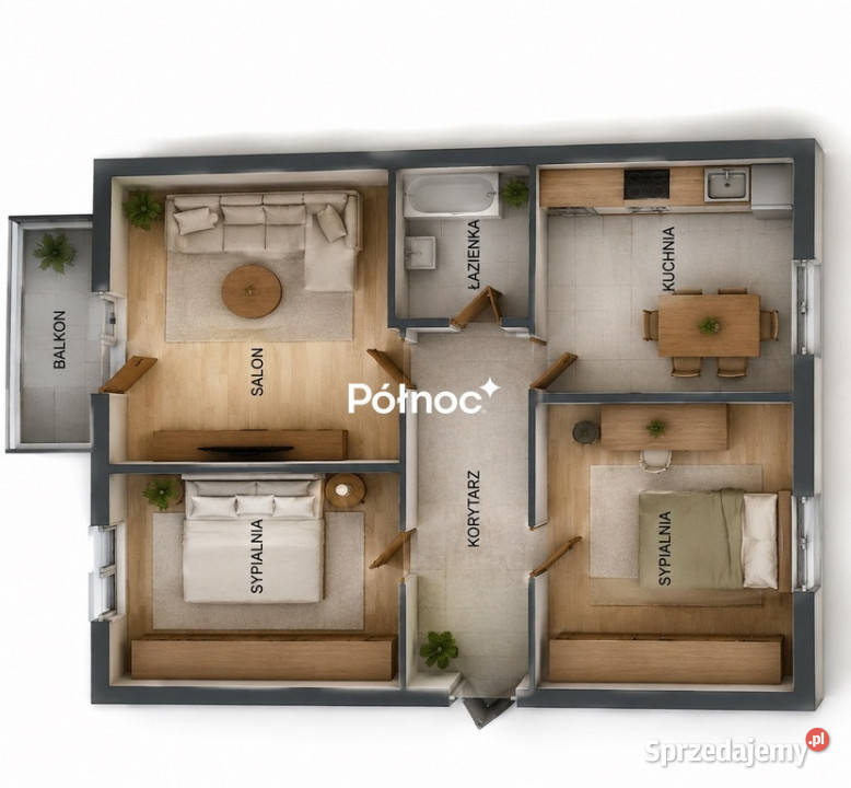 Ustawne M4 al Piłsudskiego w bloku 482m2 Chełm
