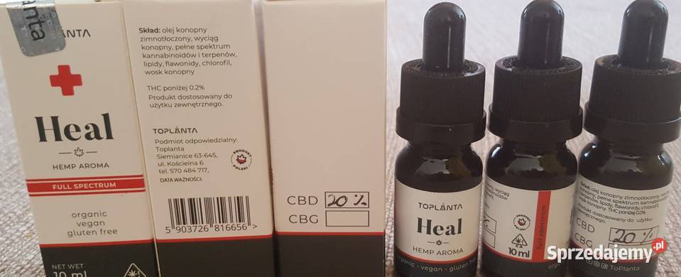Olej CBD 20 konopny kanabidiol full spectrum mazowieckie Siedlce