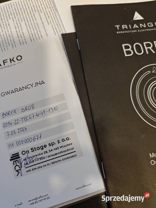 Kolumny Triangle Borea 08 Wrocław sprzedam